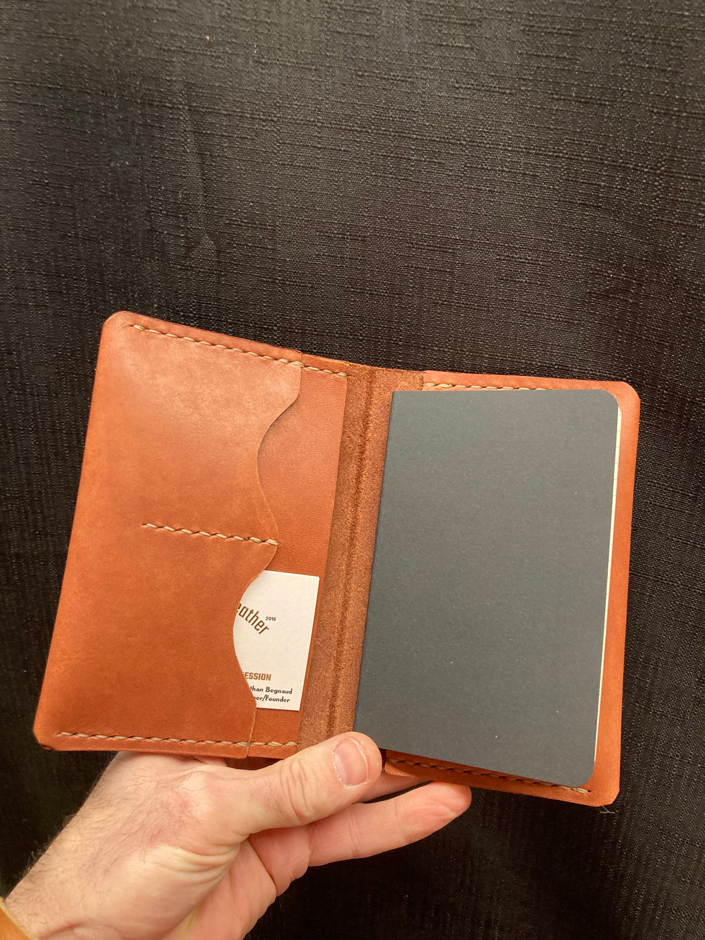 Leather Notebook/Passport Cover (for Field Notes)