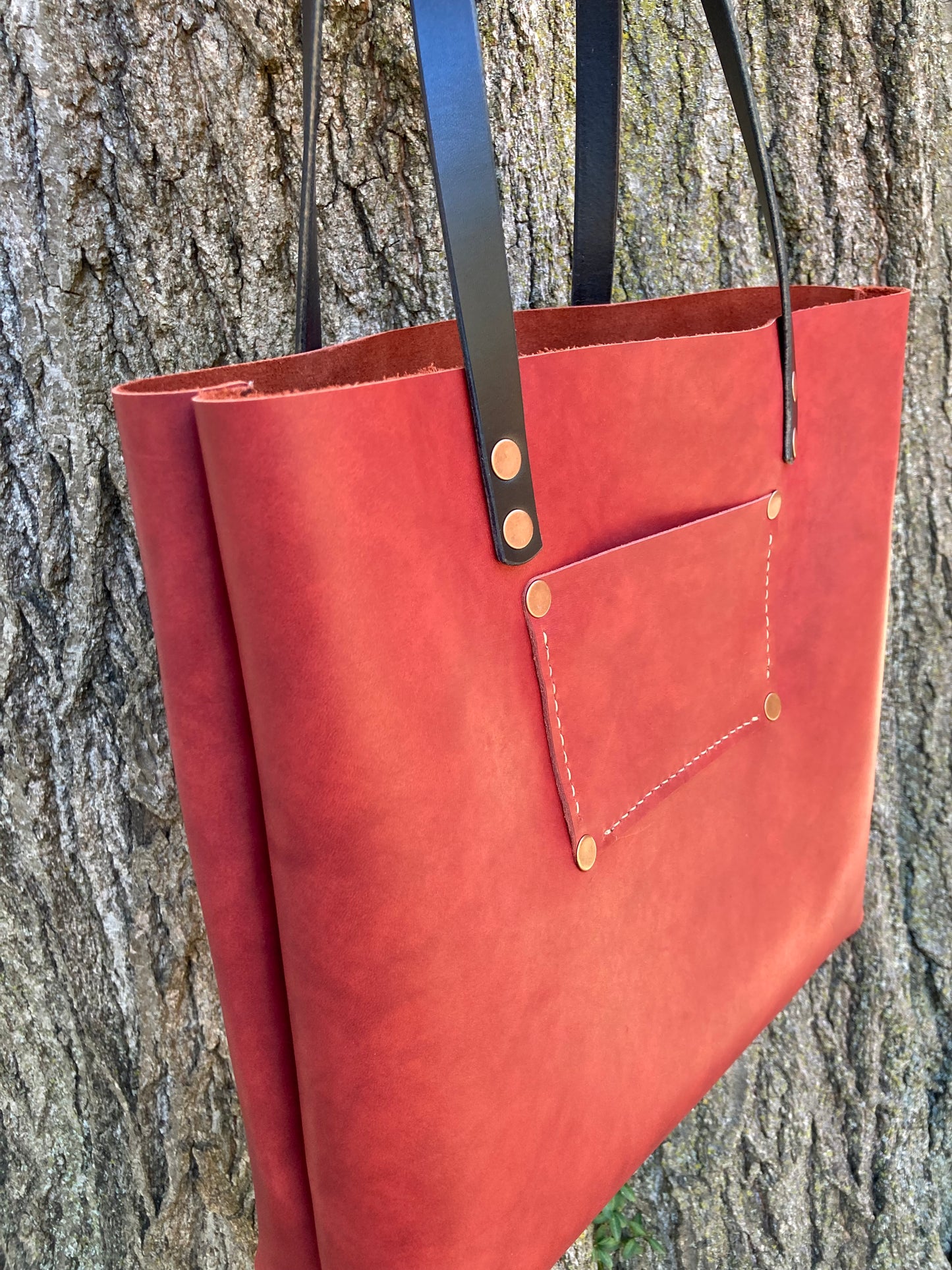 Large Cranberry Tote Bag