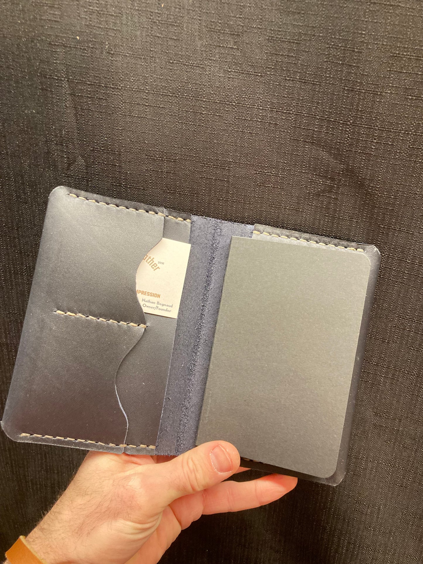 Leather Notebook/Passport Cover (for Field Notes)