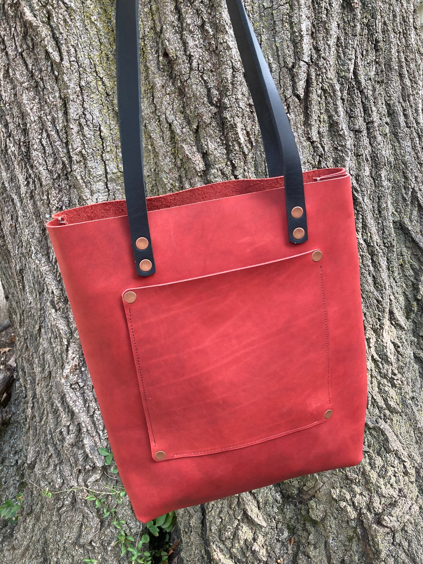 Large Cranberry Tote Bag