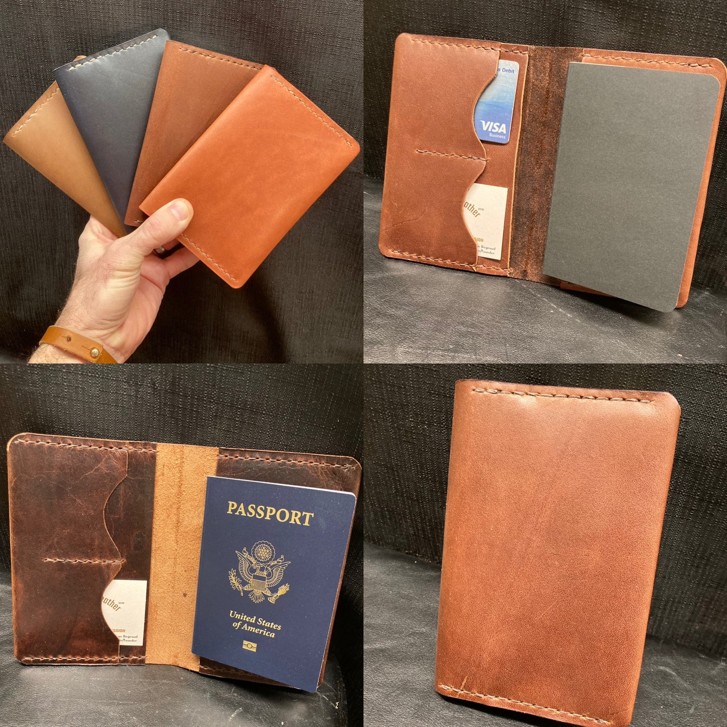 Leather Notebook/Passport Cover (for Field Notes)