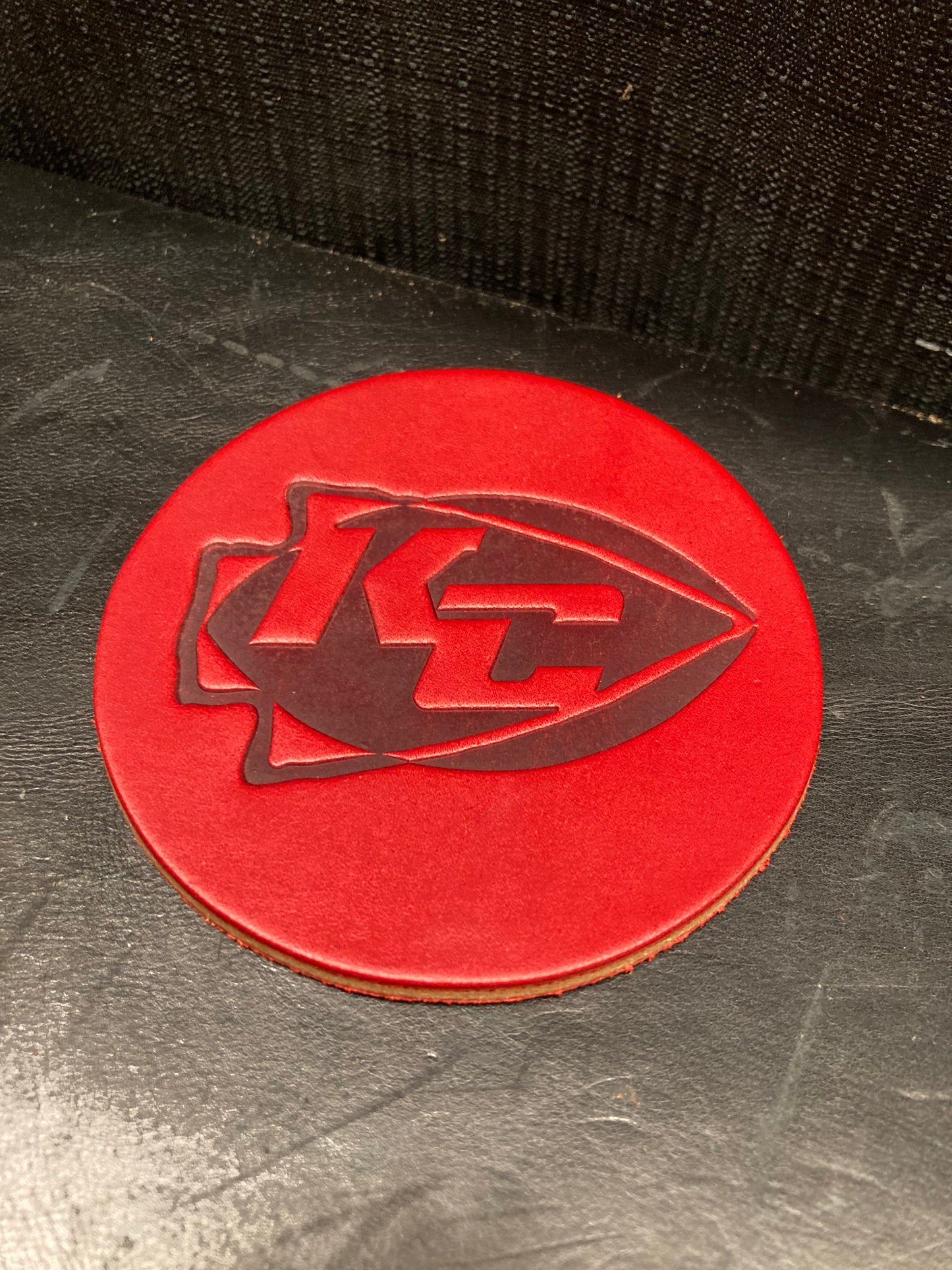KC Football Coasters (set of 4)