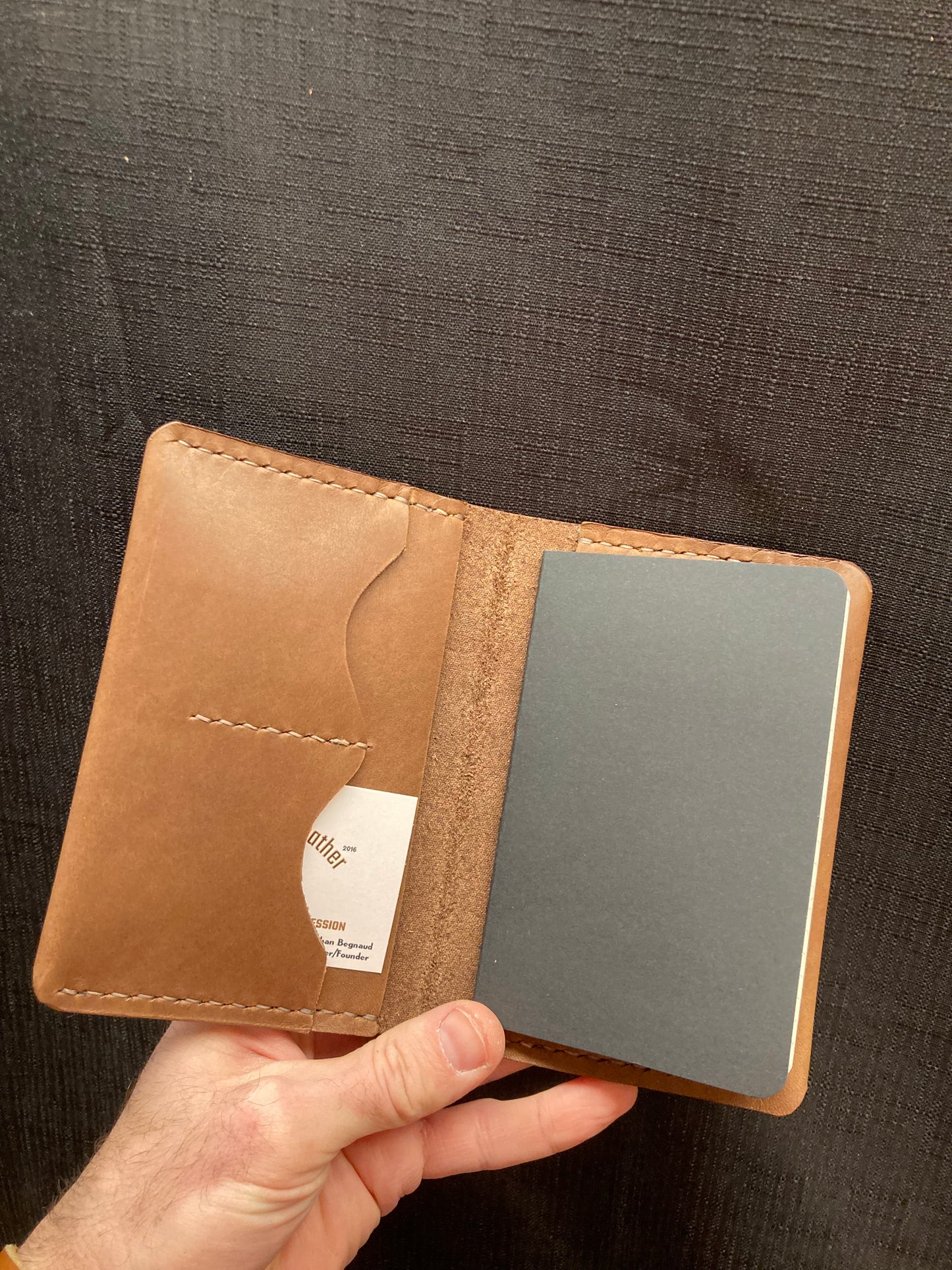 Leather Notebook/Passport Cover (for Field Notes)