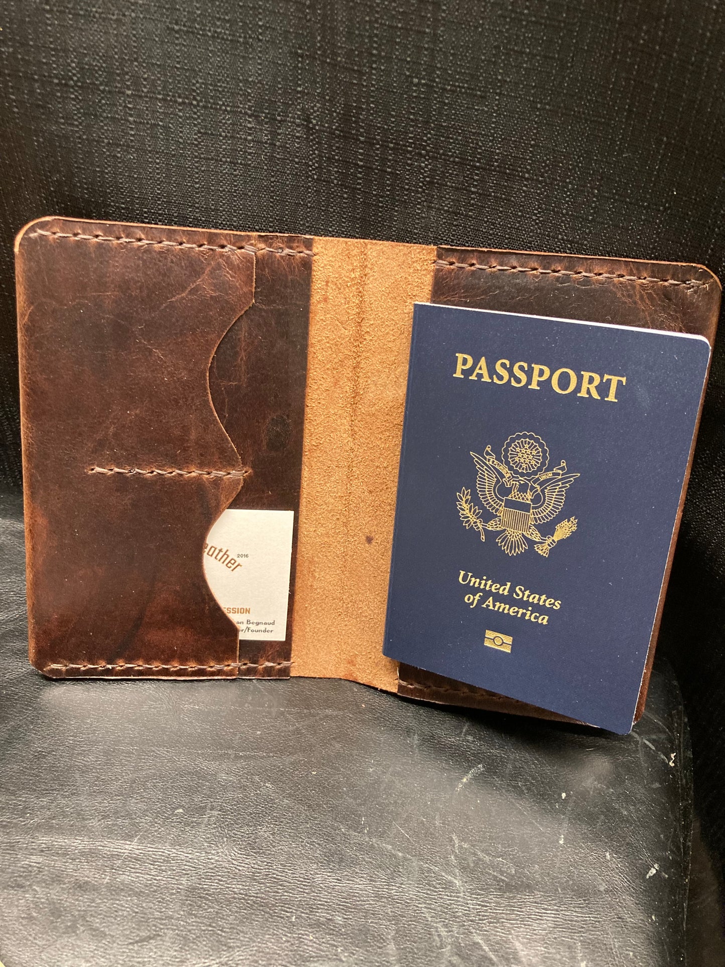 Leather Notebook/Passport Cover (for Field Notes)