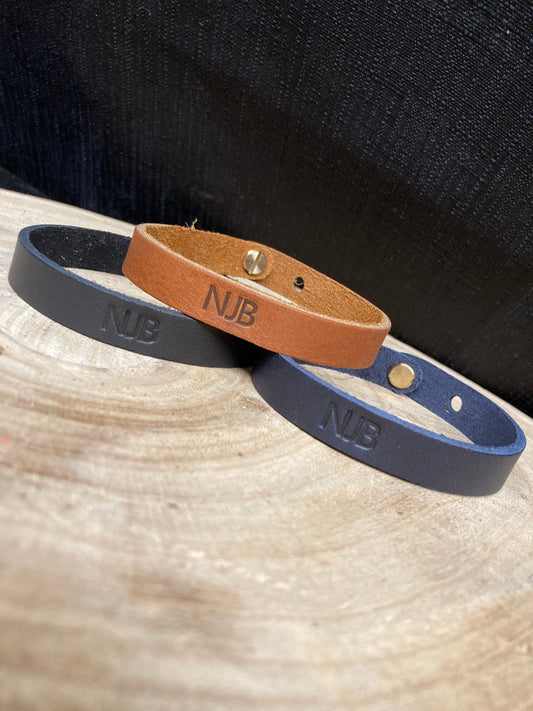 Personalized Leather Bracelet