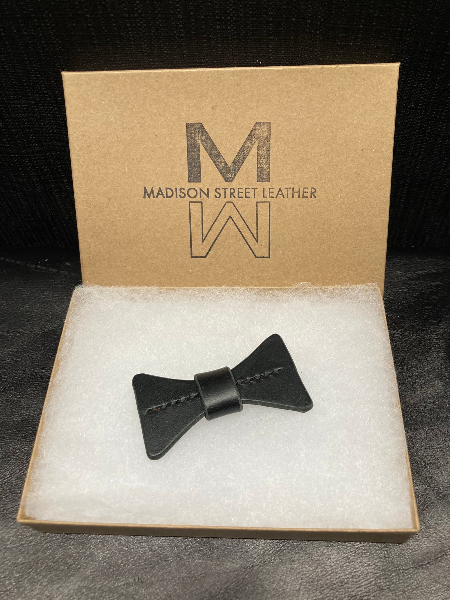 Black Leather Kids - Pet Bowtie