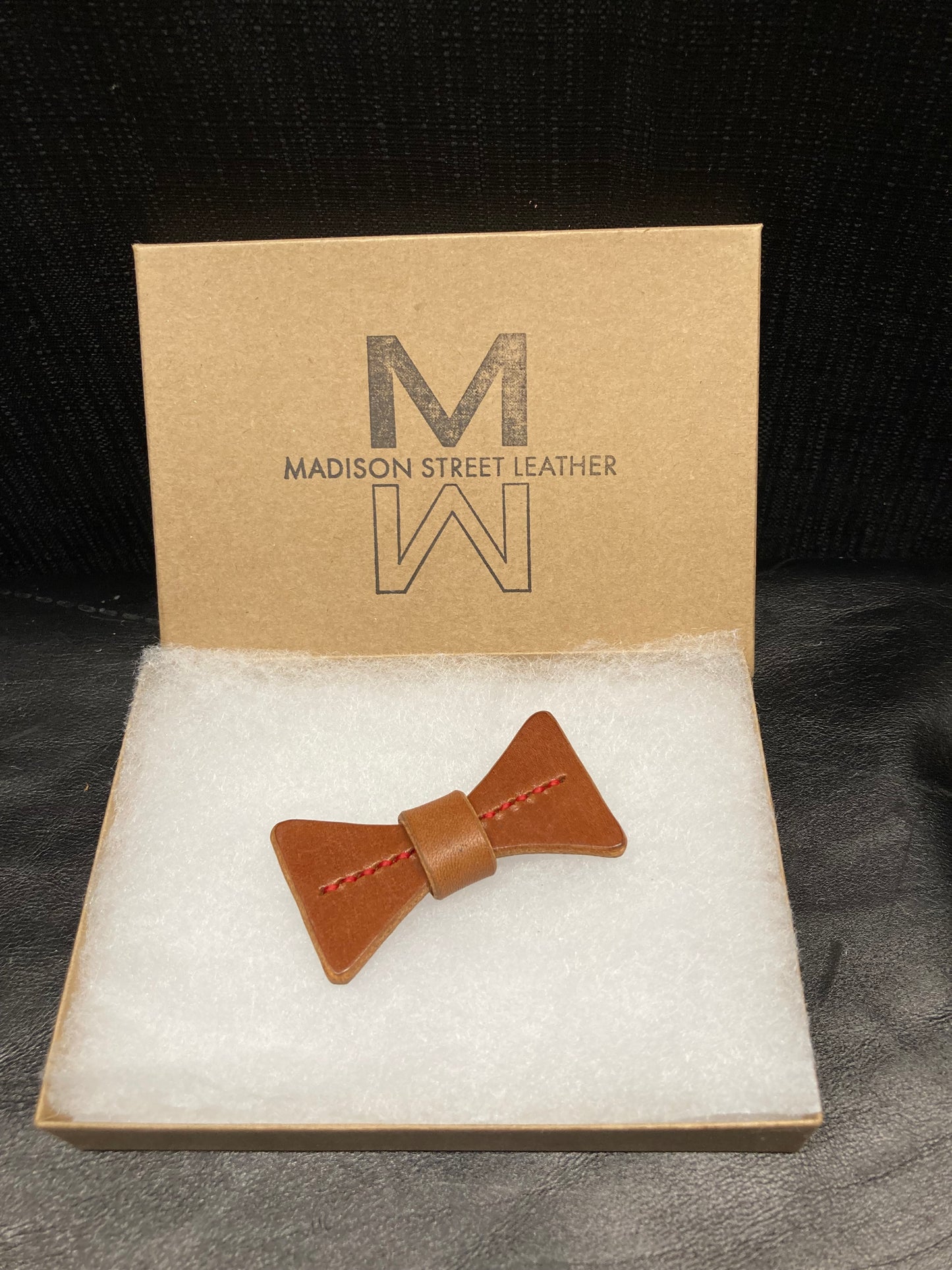 English Tan Leather- Kids - Pet Bowtie