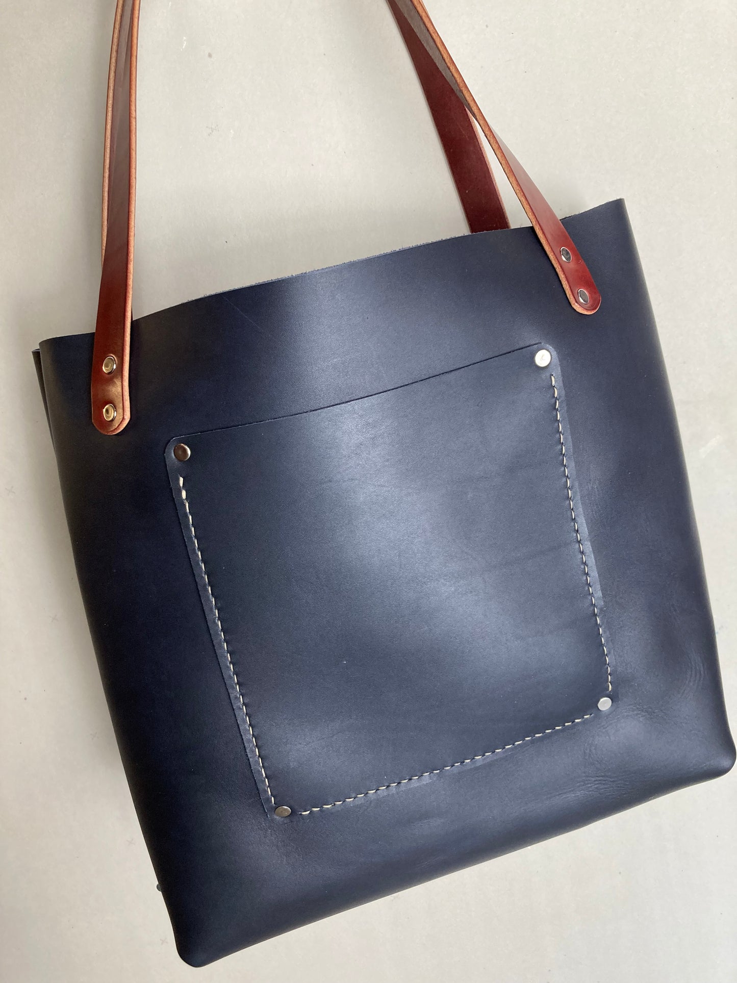 Grande Navy Tote Bag