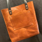 Russet Army Tan Leather Tote Bag