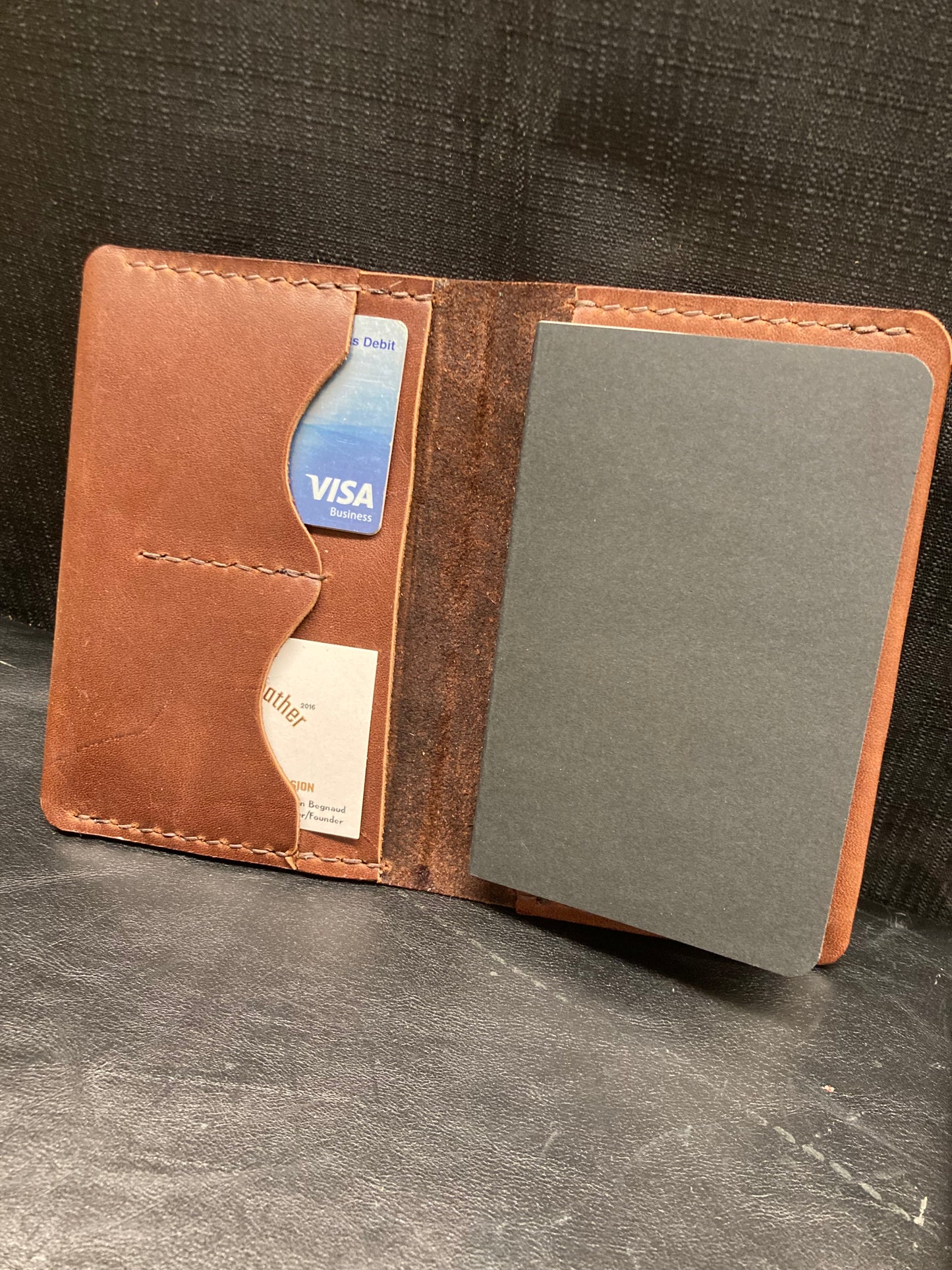 Leather Notebook/Passport Cover (for Field Notes)