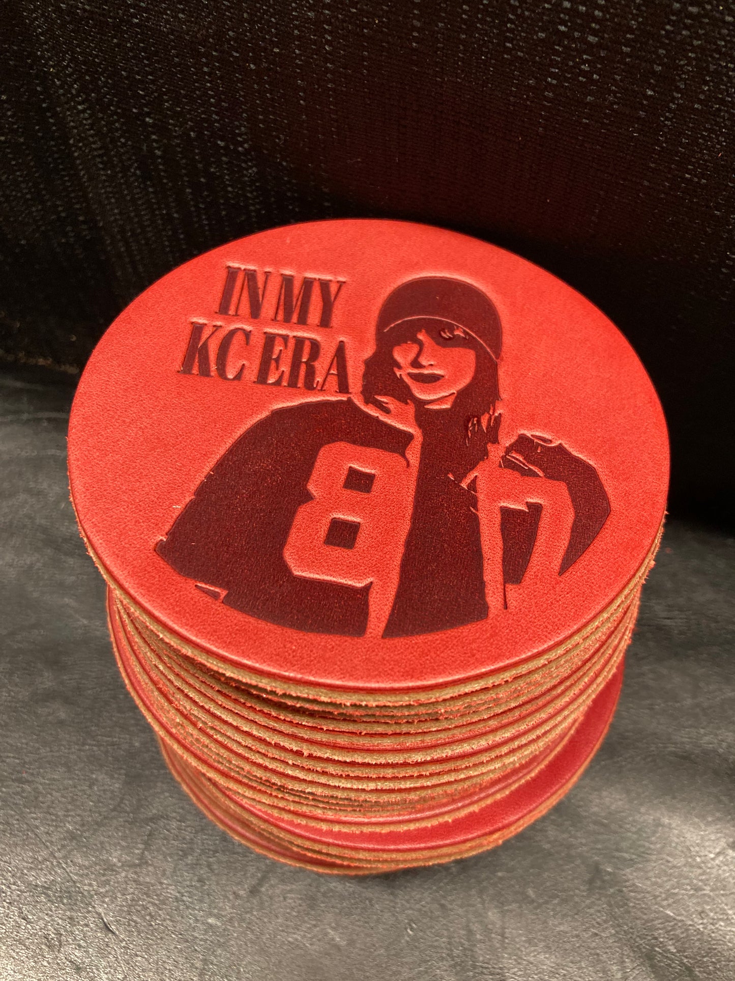 KC Football Coasters (set of 5)