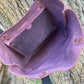 Purple Fusion Leather Tote Bag