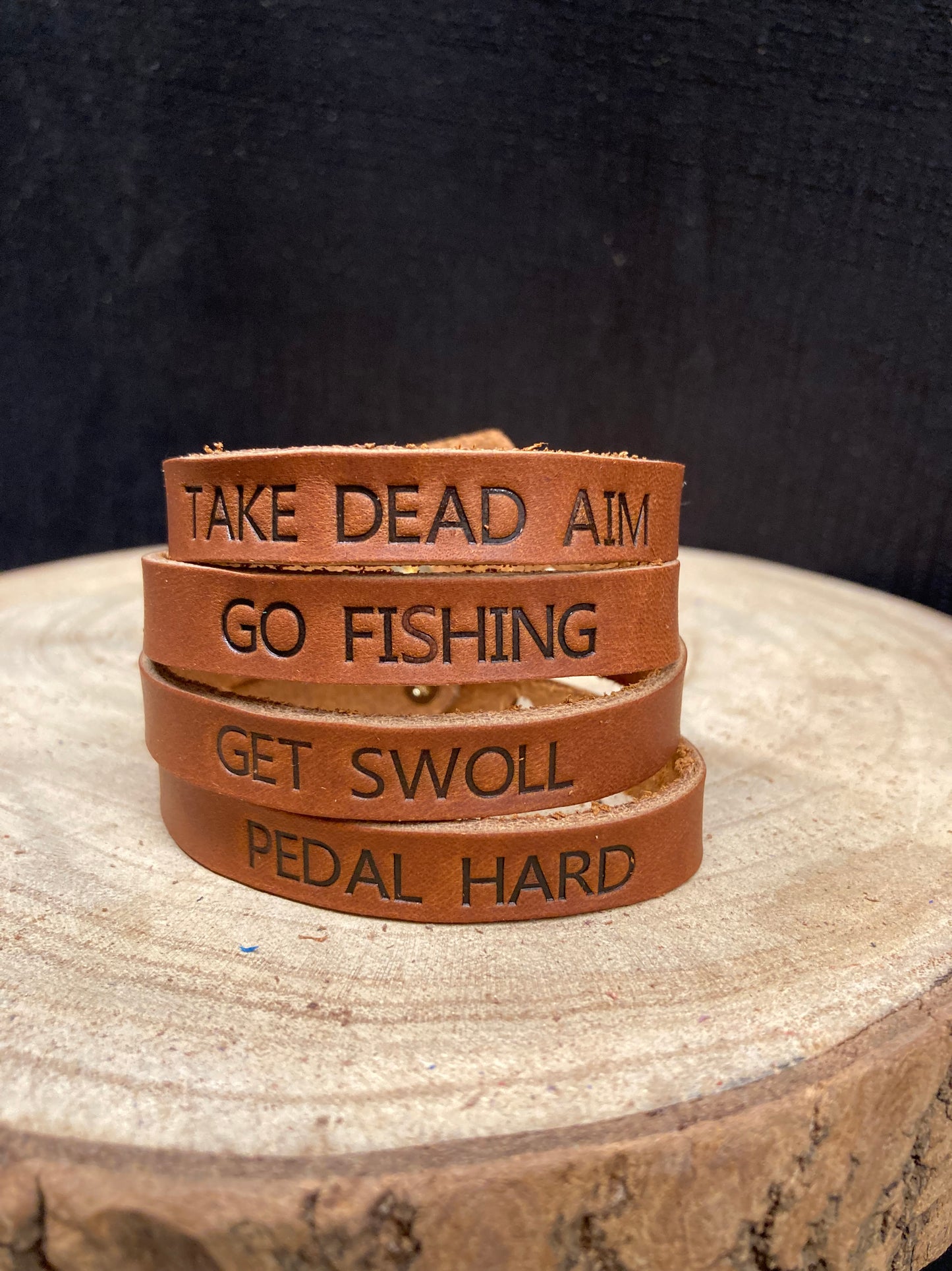 Personalized Leather Bracelet