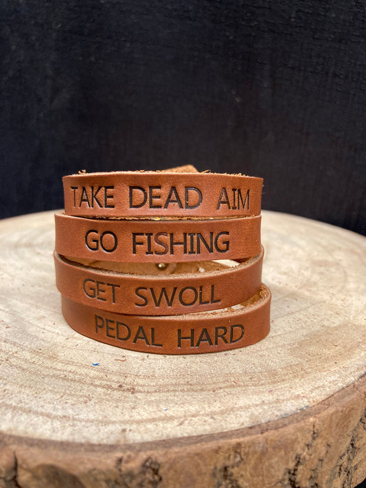 Personalized Leather Bracelet