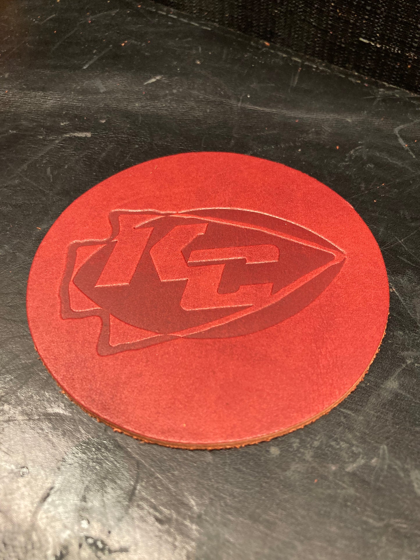 KC Football Coasters (set of 4)